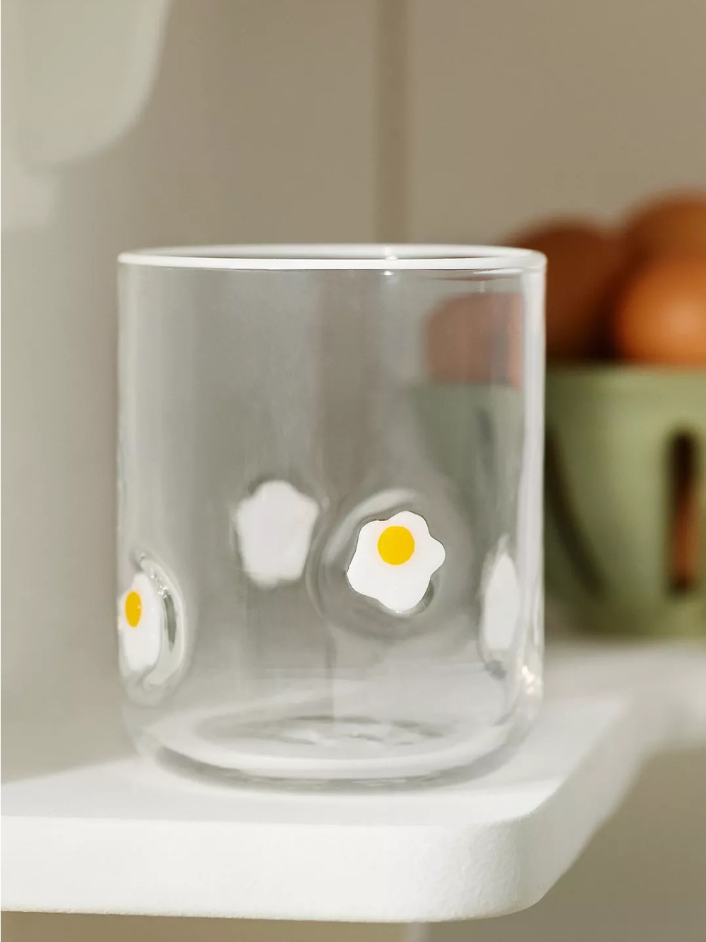 Anthropologie Icon Juice Glass Egg Set of 2
